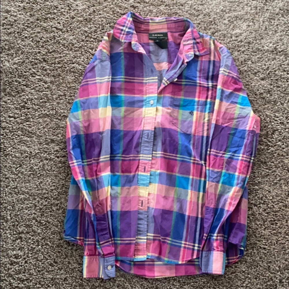 Ralph Lauren button down plaid